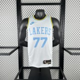 Los Angeles Lakers Retro Edition  #77 DONCIC  white 1:1 Quality NBA Jerseys 2023