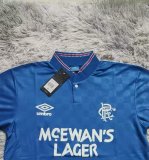 Retro Rangers Home 1:1 Quality Soccer Jersey 1988-1989