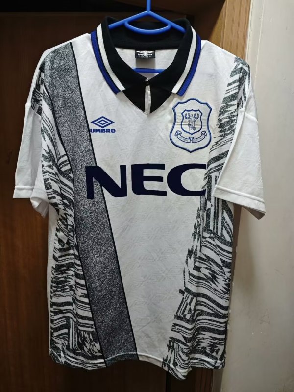 Retro Everton away 1:1 Quality Soccer Jersey  1994-1995
