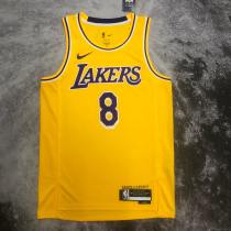 Los Angeles Lakers Kobe #8 BRYANT Yollow Gold Association Edition Swingman NBA Jerseys 2023