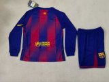 Barcelona Home Long kids 1:1 Quality Soccer Jersey 25-26