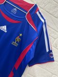 Retro France Home fans  1:1 Quality Soccer Jersey   2006