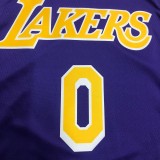 Retro Los Angeles Lakers Purple #0 WESTBROOK  1:1 Quality NBA Season Jerseys 2021