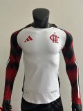 Flamengo Away Long Sleeve player 1:1 Quality Soccer Jersey  25-26
