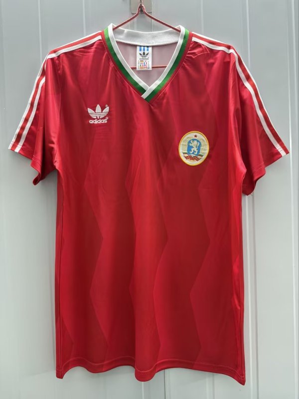 Retro Bulgaria Away red  1:1 Quality Soccer Jersey  1986