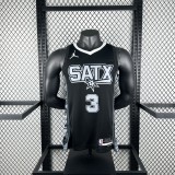 San Antonio Spurs JORDAN Black #3 PAUL  1:1 Quality NBA  Season Jerseys 2023
