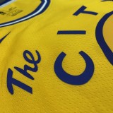 Golden State Warriors Yellow Tram City Edition #22 WIGGINS 1:1 Quality NBA Season Jerseys 2021