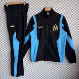 Marseille Windbreaker Sets With pants Black 1:1 Quality Soccer Jersey  25-26