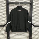 Real Madrid  Windbreaker  Black 1:1 Quality Soccer Jersey  25-26