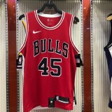 Chicago Bulls Red #45 JORDAN 1:1 Quality NBA  Season Jerseys