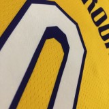 Los Angeles Lakers  V-Neck  Yellow with star  #0 YOUNG 1:1 Quality NBA Season Jerseys