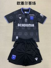 AJ Auxerre away kids   1:1 Quality Soccer Jersey   24-25