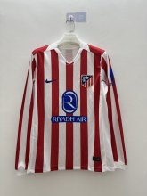 Atletico Madrid  Home Long Sleeve  Fans 1:1 Quality Soccer Jersey   25-26