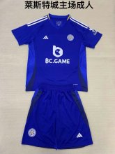 Leicester City  Home kids  1:1 Quality Soccer Jersey  24-25