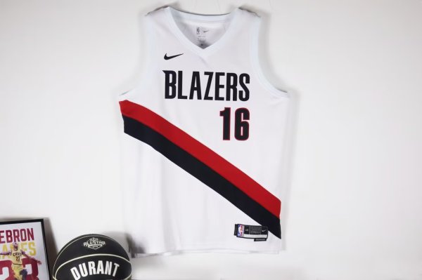 Portland Trail Blazers White  #16 YANG NBA Jerseys  25-26