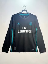 Retro Real Madrid  Long Sleeve  Fans   1:1 Quality Soccer Jersey  2017-2018