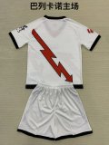 Rayo Vallecano Home kids 1:1 Quality Soccer Jersey   24-25