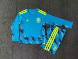 Spain Goalkeeper Long Sleeve Kids Fans 1:1 Quality Soccer Jersey 26-27（2026）