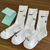 Nike X Stussy Socks  long tube Basketball training  3 pair  socks
