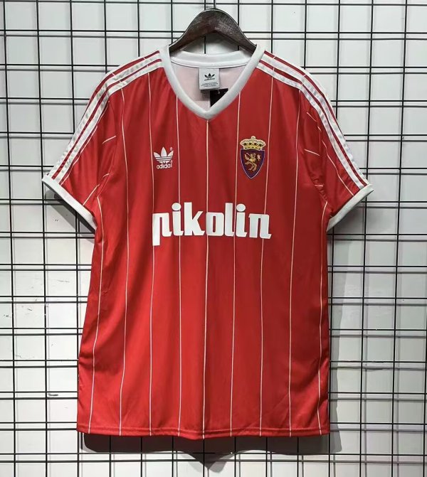 Retro Real Zaragoza  home Fans  1:1 Quality Soccer Jersey  1995-1996