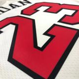 Chicago Bulls White #23 JORDAN 1:1 Quality NBA  Season Jerseys  75 Year