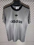 Adidas Clover T-shirt  Grey 1:1 Quality Soccer Jersey  25-26