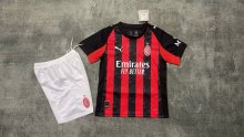 AC Milan  Home  Kids fans  1:1 Quality Soccer Jersey   25-26