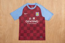 Retro Aston Villa home 1:1 Quality Soccer Jersey  2011-2012