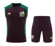 Mexico Training clothing Vest  set  1:1 Quality Soccer Jersey    24-25