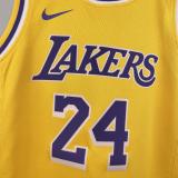 Los Angeles Lakers kids  Kobe  #24 BRYANT  Yollow NBA Jerseys