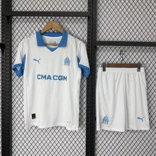 Marseille Home With Pants Sets Fans 1:1 Quality Soccer Jersey  25-26