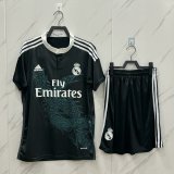 Retro  Real Madrid Third  Away Black Kits Suit 1:1 Quality Soccer Jersey   2014-2015