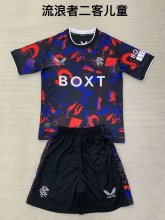 Rangers third  Away  kids  1:1 Quality Soccer Jersey   24-25