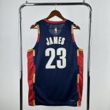 New York Knicks Black #23 JAMES NBA Jerseys  25-26