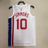 Brooklyn Nets Retro  White  #10  SIMMONS 1:1 Quality NBA  Season Jerseys 2023