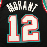 Memphis Grizzlies Retro Black #12 MORANT 1:1 Quality NBA Jerseys 2021