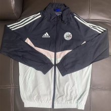 AJAX  Windbreaker  White Black 1:1 Quality Soccer Jersey  25-26