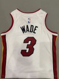 Miami Heat  White Kids  #3 WADE 1:1 Quality NBA Jerseys