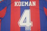 Retro Barcelona Home long  1:1 Quality Soccer Jersey   1991-1992