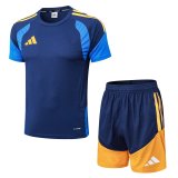Adidas Clover Sets  Blue 1:1 Quality Soccer Jersey  25-26