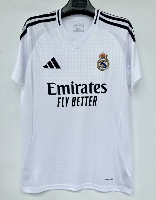 Real Madrid Home  Fans  1:1 Quality Soccer Jersey    24-25