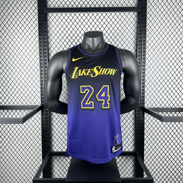 Los Angeles Lakers  City Edition #24 BRYANT  1:1 Quality NBA Jerseys 2025