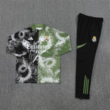 Real Madrid Training  Tracksuit Green Black  (Kids And Man )  1:1  25-26
