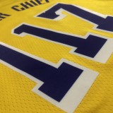 Los Angeles Lakers 75 Year YELLOW #117 MASTER CHIEF 1:1 Quality NBA Season Jerseys