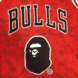 Chicago Bulls CO-branded Ape head Red #93 BAPE 1:1 Quality NBA  Season Jerseys