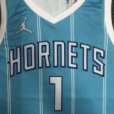Charlotte Hornets Green #1 BALL 1:1 Quality NBA  Season Jerseys 75 Year