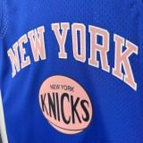 New York Knicks Blackpink Blue #16  BLAJKPINK NBA Jerseys  25-26