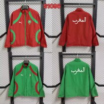 Morocco  Windbreaker Two-sided   Red Blue 1:1 Quality Soccer Jersey  26-27  (2026)