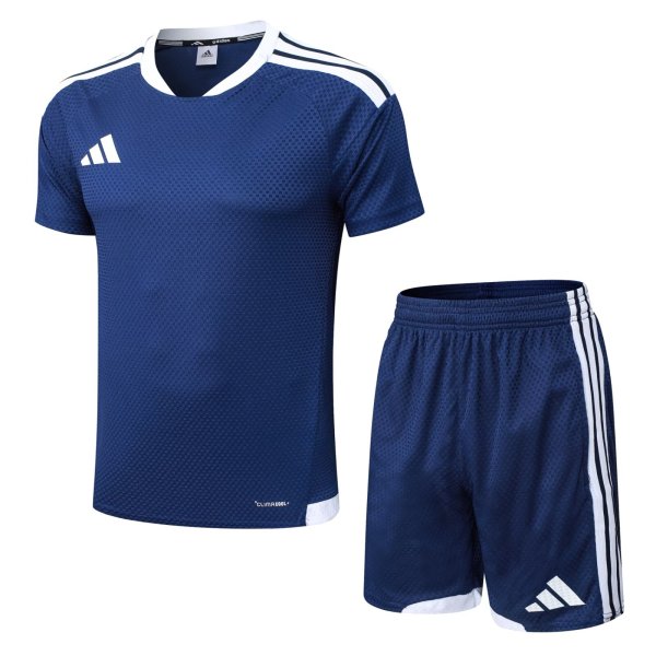 Adidas Clover Sets  Blue 1:1 Quality Soccer Jersey  25-26