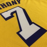 Los Angeles Lakers Yellow #7 ANTHONY 1:1 Quality NBA Season Jerseys